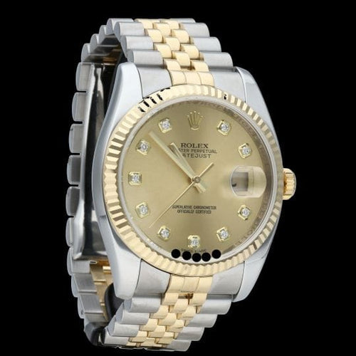 Montre Rolex Montre Date Just 36 58 Facettes MT44090