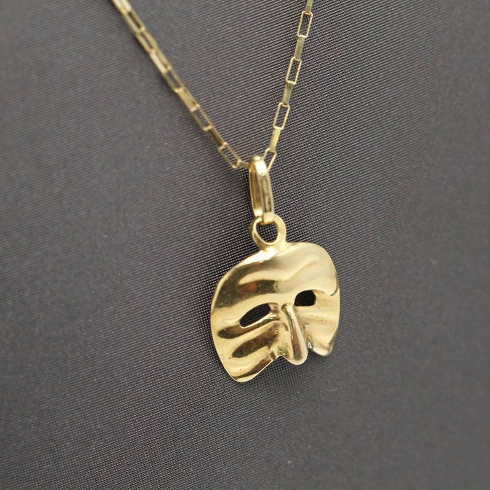 Collier chaîne avec pendentif masque en or 58 Facettes E362599B