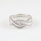 Bague 53 Bague en or blanc 18 carats sertie d'un diamant 58 Facettes 131370E