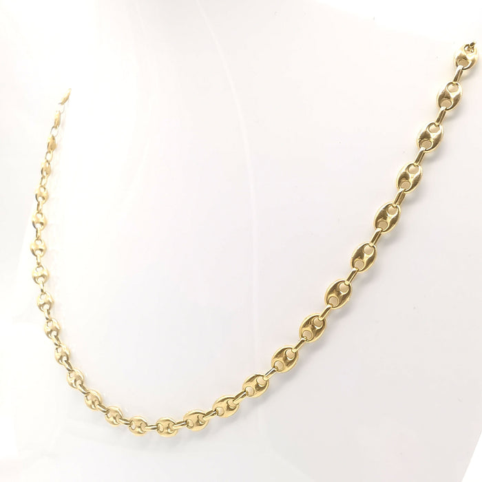 Collier Collier grain de café or jaune 58 Facettes