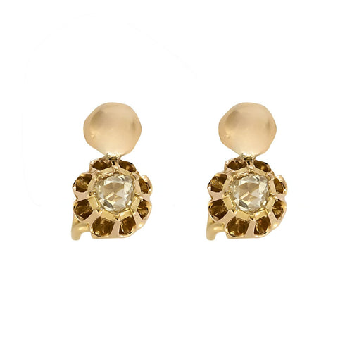 Boucles d'oreilles Boucles d'oreilles en Or jaune et diamants 58 Facettes DADB-04
