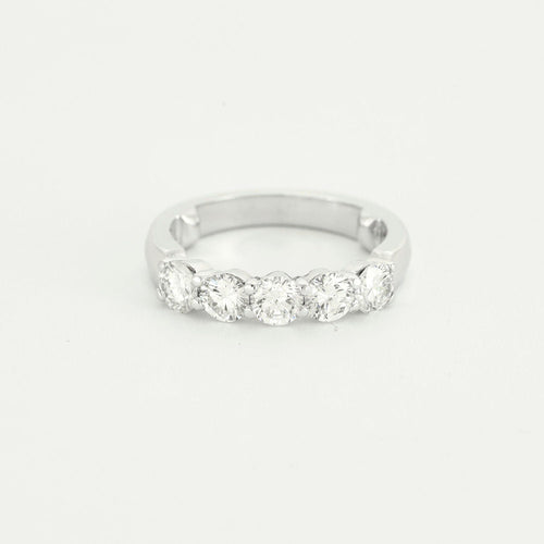 Bague 50.5 Bague Rivière or blanc diamants 58 Facettes LP1061/12