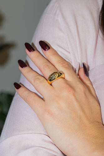 Bague Jonc Or jaune Diamant