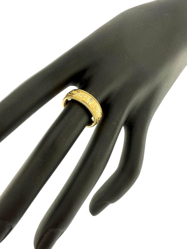 Bague 52 Bague Wellendorff or jaune Kinetic Band émail et diamant 58 Facettes