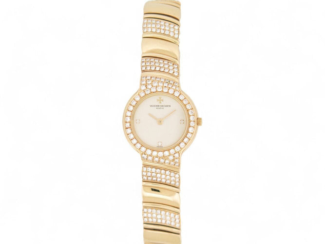 Montre vintage montre VACHERON CONSTANTIN malte ivy 21031 or 18k diamants quartz 58 Facettes 270028