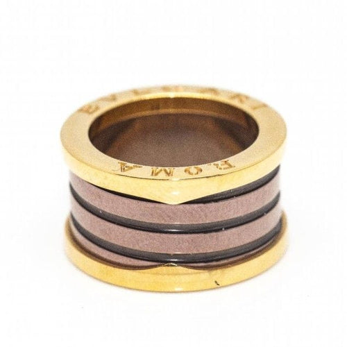Bague 50 BVLGARI B.ZERO 1 Bague Or Rose Rome Cuivre 58 Facettes D361996SO