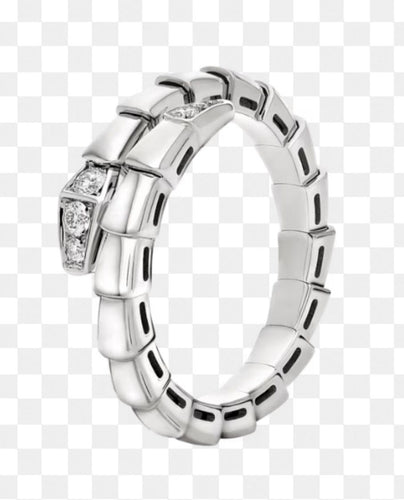 Bague 61 Bague BVLGARI Serpenti Viper en or et diamants 58 Facettes