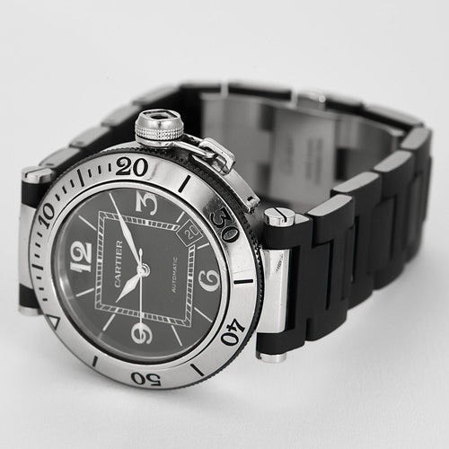 Montre CARTIER - PASHA - Montre en acier à boitier rond à mouvement automatique 58 Facettes B240623