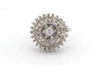 Bague 53 Bague Années 70 en or blanc et diamants 58 Facettes 14050
