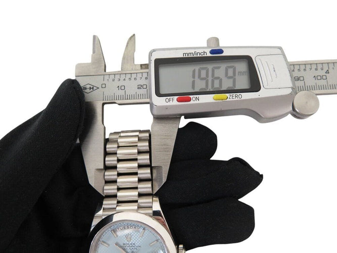 Montre montre ROLEX day date platinium 228206 40mm automatique 2021 +boite 58 Facettes 268099