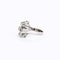 Bague 49 Bague diamants lignes et volutes en or blanc et platine 58 Facettes