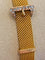 Bracelet Bracelet ceinture ancien or jaune, diamants, maille milanaise 58 Facettes