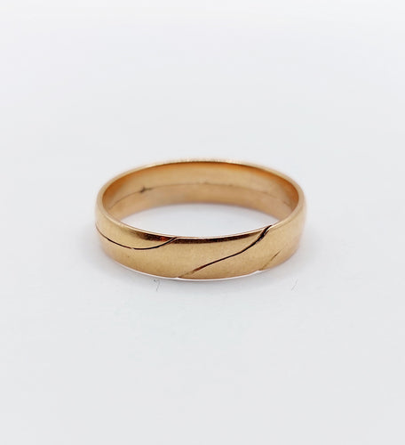 Bague 53 Alliance victorienne jumelée en or rose 18k (circa 1880) 58 Facettes A06538