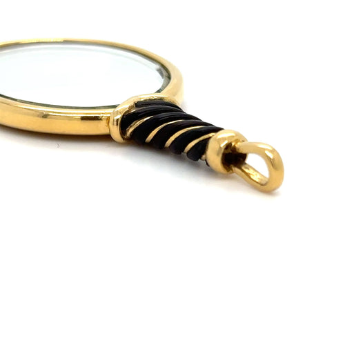 Pendentif PENDENTIF MIROIR TORSADE OR JAUNE 58 Facettes Réf 1.0000002/3