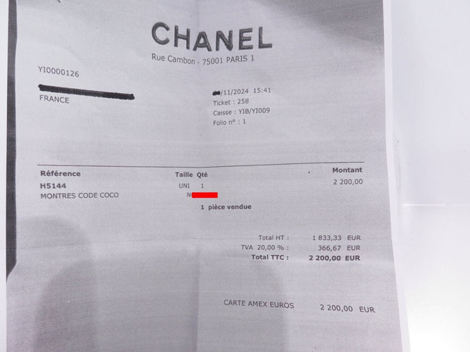 montre CHANEL code coco h5144 diamant en acier garantie quartz 58 Facettes 270044