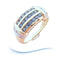 Bague 55.5 Bague Saphirs et Diamants Or 18K (750/1000) 18 carats 58 Facettes AA 1632