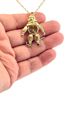 Collier Pendentif Happy Clown Chopard avec chaîne forçat 58 Facettes