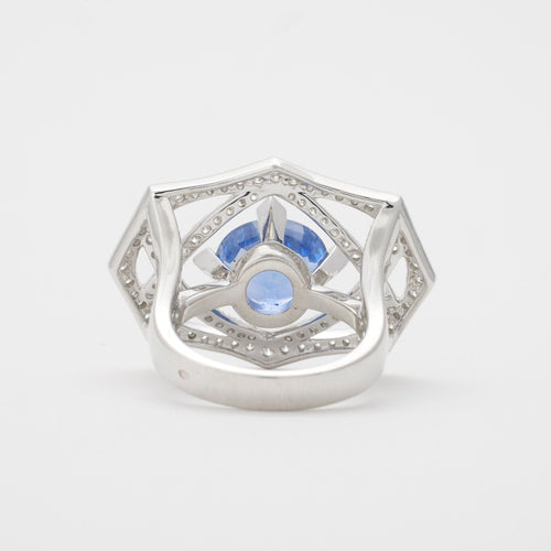 Bague 54 Bague saphir et diamants 58 Facettes