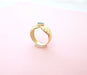 Ring 53 Emerald Solitaire Ring Yellow Gold 58 Facettes AA 1643