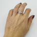 Bague 55 Alliance or blanc 9 diamants 58 Facettes 20400000835