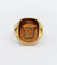 Bague 54 Chevalière antique or jaune monogrammée "Esto vir" 58 Facettes A05725