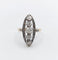 Bague 51 Bague marquise ancienne or jaune et platine, diamants (circa 1900) 58 Facettes A04975