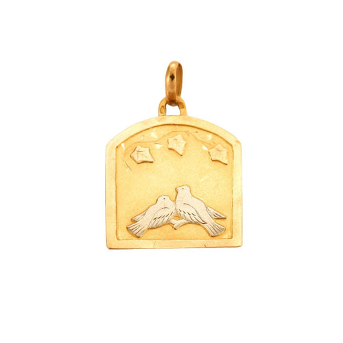 Pendentif Pendentif médaille 2 colombes 58 Facettes