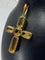 Pendentif Pendentif Croix en or, citrines 58 Facettes AB36