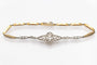 Bracelet Bracelet en or jaune et platine avec diamants du début du XXe siècle 58 Facettes 10584