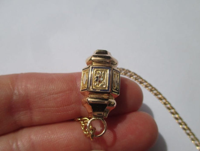 Collier Collier régional or rose fermoir émail XIXe Auvergne 58 Facettes