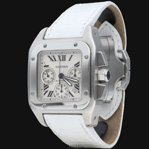 Montre Cartier Montre Santos 100 Xl Chronograph 58 Facettes MT44201