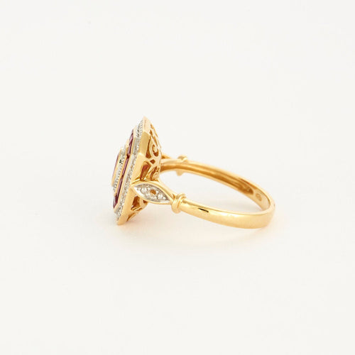 Bague 52 Bague rubis et diamant or jaune 58 Facettes 1