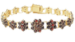 Bracelet Bracelet vintage en or jaune et grenat 58 Facettes 29414