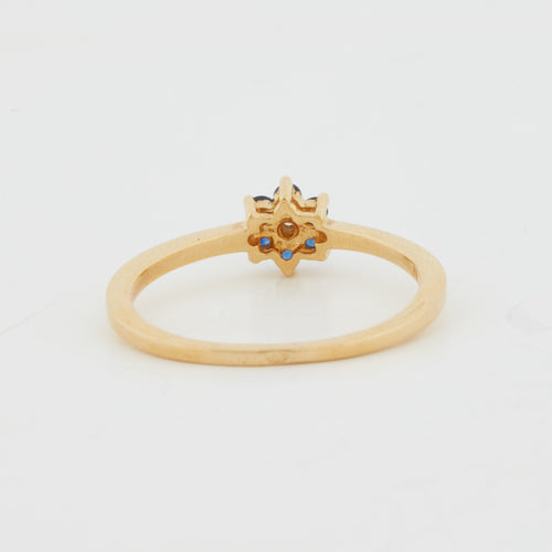 Bague 56 Bague Or Jaune - Saphirs et Diamant 58 Facettes RÉF 3031/18