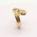 Ring 56 18-carat yellow gold ring set with 0.54-carat diamonds 58 Facettes