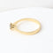 Bague solitaire en or jaune 18 carats avec diamant de 0,28 carat