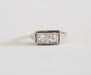 Bague 49 Bague pont or blanc diamants 0.50 carats 58 Facettes