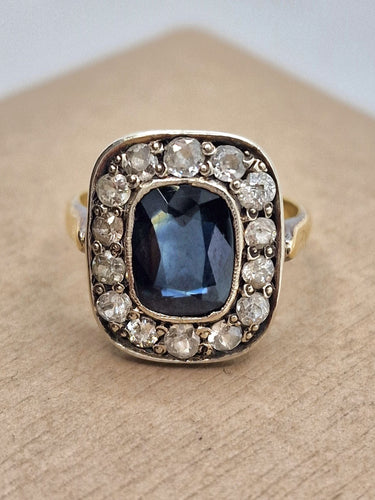 Bague 52 Bague Saphir Vintage Première Moitié XXe 58 Facettes