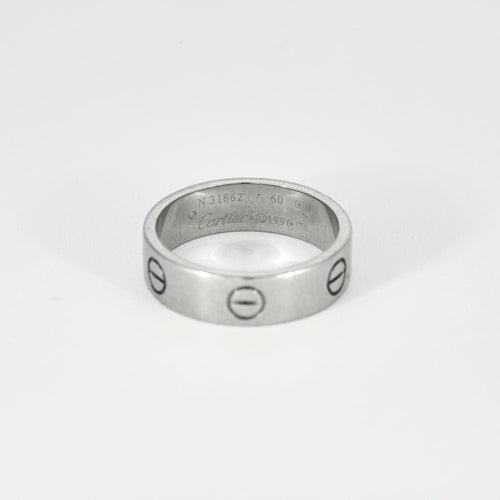 Bague 60 Alliance CARTIER Love Or Blanc 58 Facettes