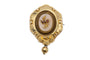 Broche Broche Biedermeier antique des années 1840 58 Facettes 9528C