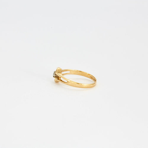 Bague 53 Bague or jaune centrée d'un diamant 58 Facettes GAW7