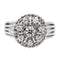 Bague Marguerite Platine Diamant