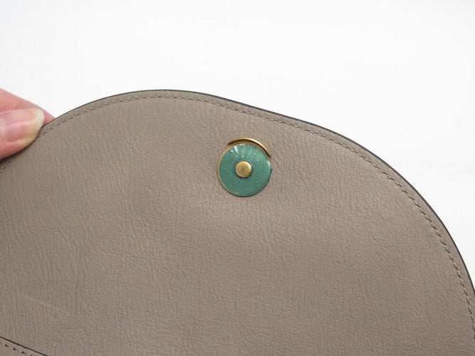 Bracelet sac a main CHLOE minaudiere bracelet nile bandouliere cuir gris bag 58 Facettes 268383