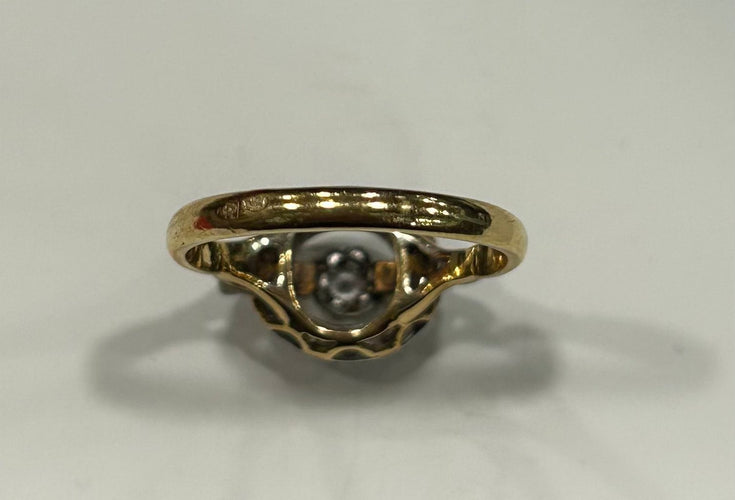 Bague Bague or jaune diamants 58 Facettes LP319