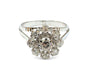 Bague 55 Bague ancienne marguerite or blanc et diamants 58 Facettes