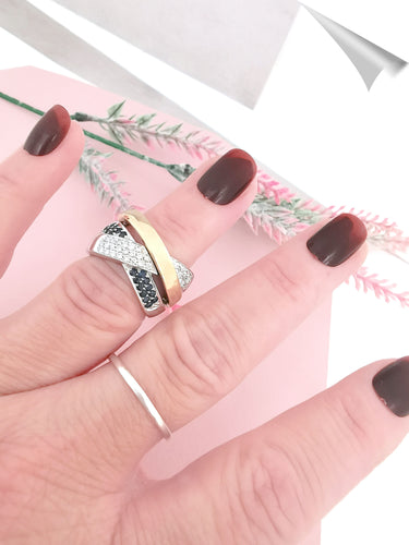 Bague 53.5 Bague Croisée Saphirs Diamants 58 Facettes AA 1574