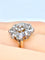 Bague 52 Bague marguerite or blanc, or rose et diamants 58 Facettes AB658