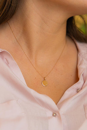 Collier Ginette NY Collier Mini ever disc Or rose Diamant 58 Facettes 2678585CN