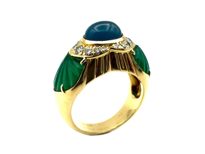 Bague 52 CARTIER. Collection "Baroda", bague vintage or jaune 58 Facettes