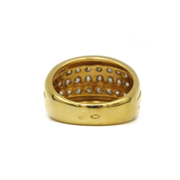 Bague 53 Bague or jaune et diamants 58 Facettes 220563R